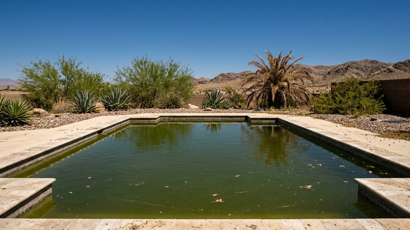 Green-to-Clean Pool Cleanup in Las Vegas, NV — Las Vegas Pool Cleaner