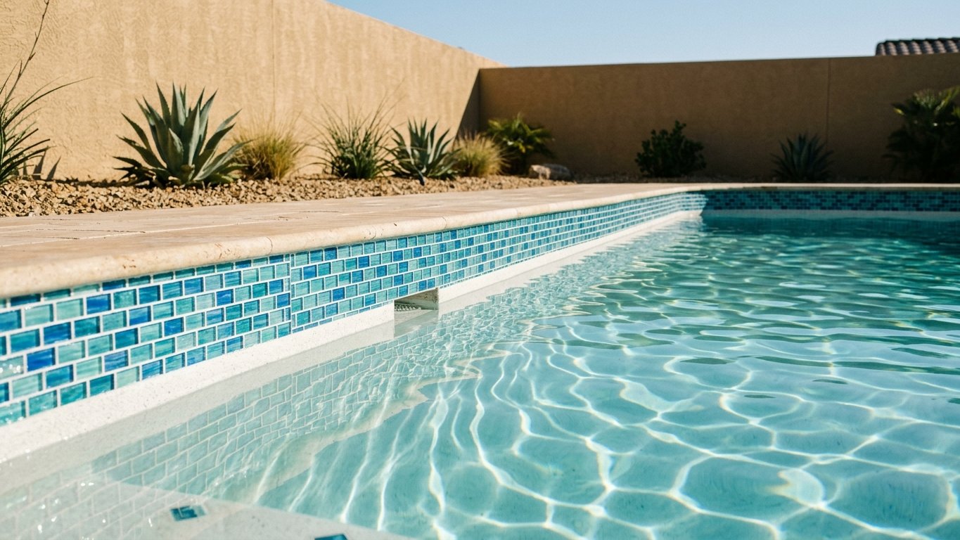 Waterline Tile Replacement in Las Vegas, NV — Las Vegas Pool Cleaner